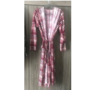 PLAID LIGHT WEIGHT DUSTER